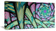 Purple Fractal Endless Tunnel, Abstract Canvas Artwork, 40x20