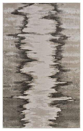 Orin Modern Abstract, Gray/Taupe/Ivory, 6'7"x9'6" Area Rug