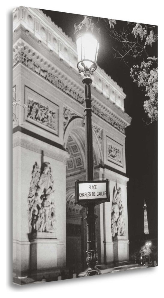 "Place Charles De Gaulle" By Clay Davidson, Giclee Print on Gallery Wrap Canvas