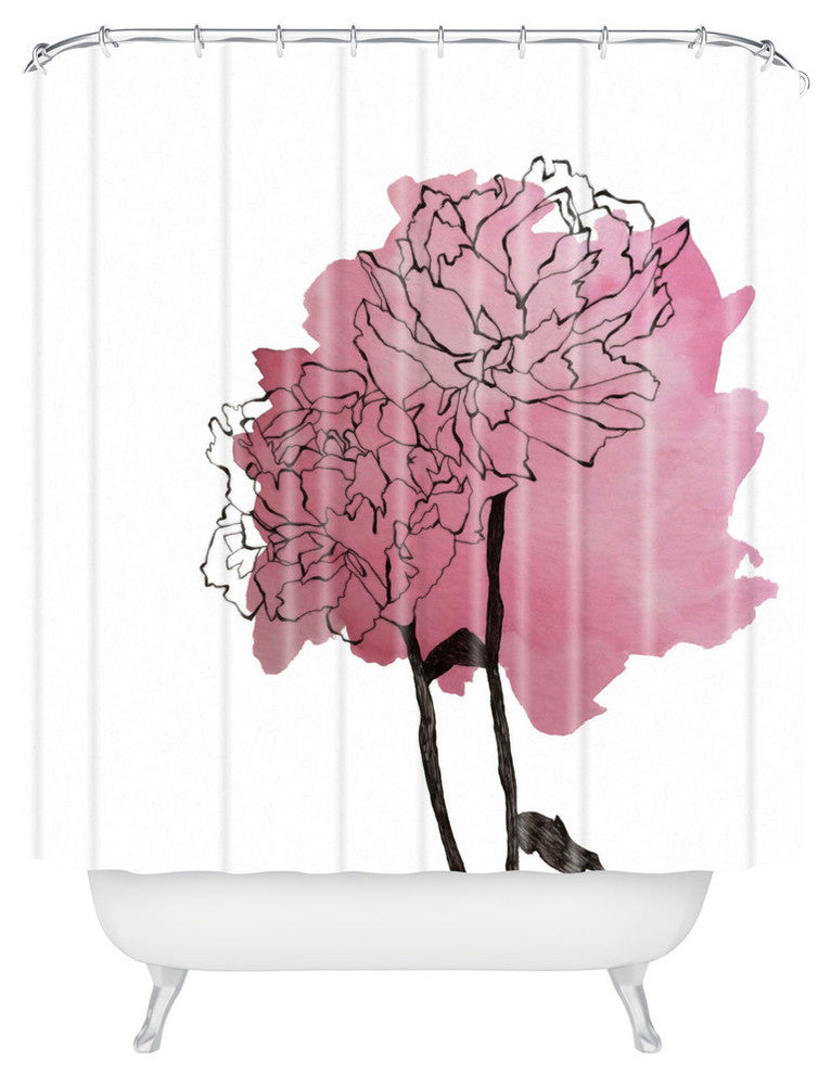 Deny Designs Morgan Kendall Peonies Shower Curtain