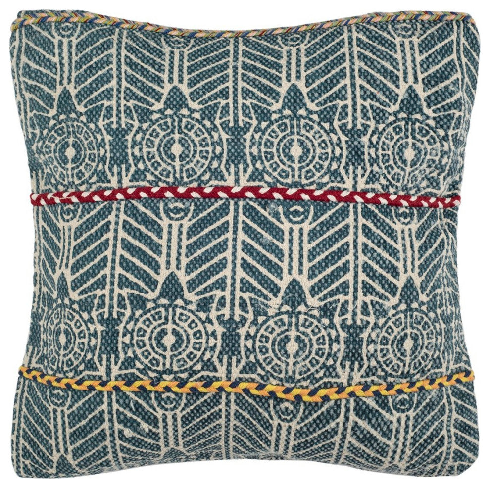 Safavieh Larren Pillow Multi 18" X 18"