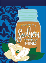 Double Applique Southern State of Mind Polyester Garden Flag