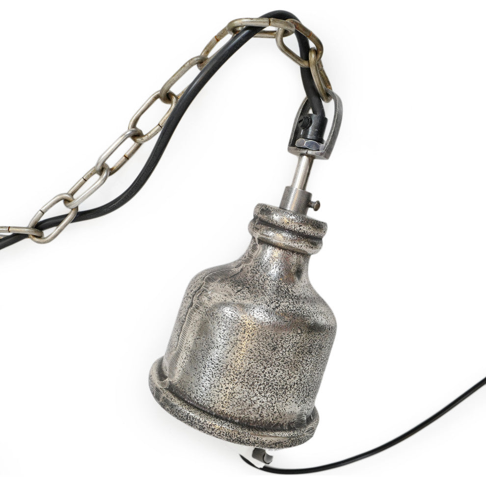 Hammered Nickel Shalet Pendant