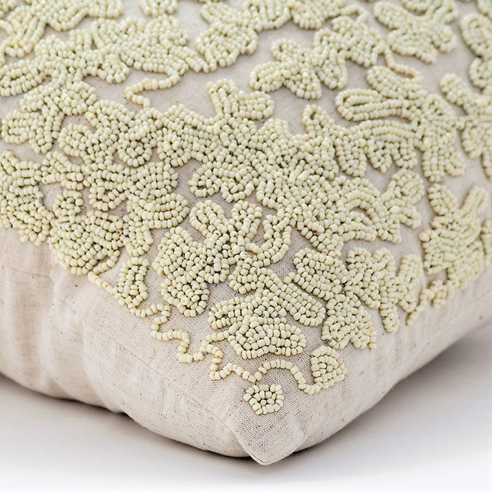 Ivory Decorative Euro shams 26"x26" Cotton, Ivory Dreams