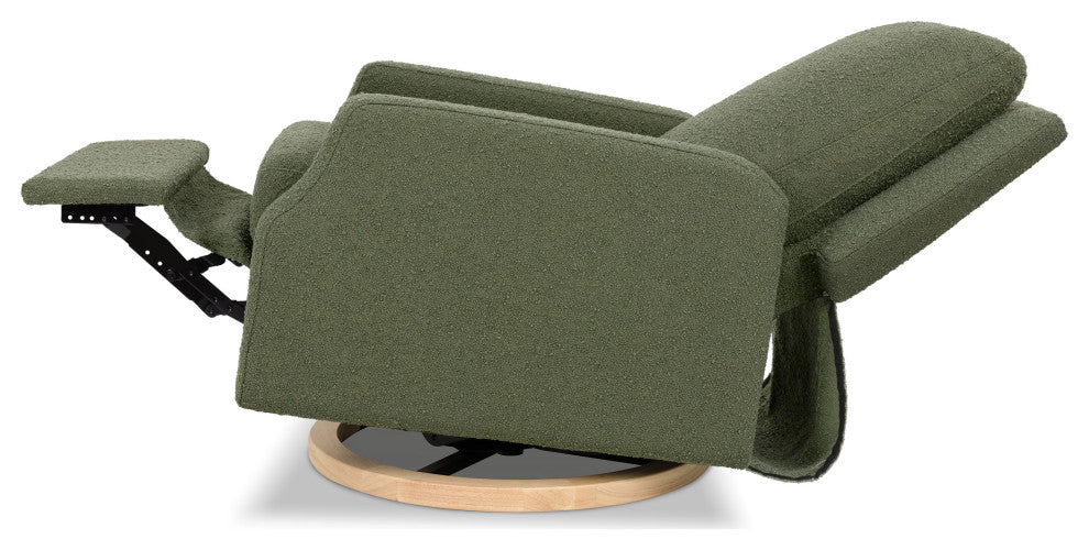 Crewe Electronic Recliner and Swivel Glider, Olive Boucle