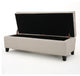 GDF Studio Brighton Contemporary Tufted Linen Storage Ottoman Bench