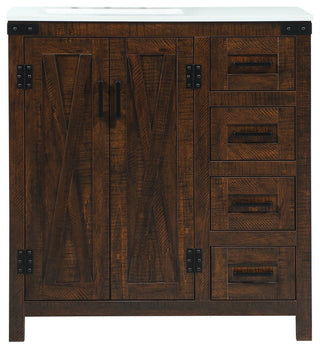 Home Living 19" Farmhouse Expresso-Light Bathroom Vanity