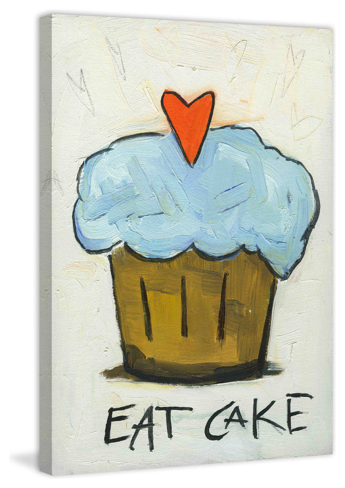 "Eat Cake" Painting Print on Canvas by Tori Campisi