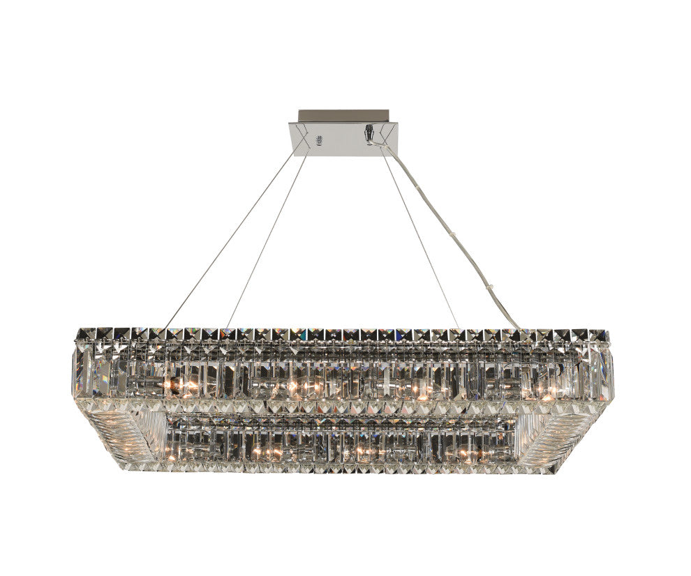 Baguette 19x4" 12-Light Modern Large Pendants by Allegri