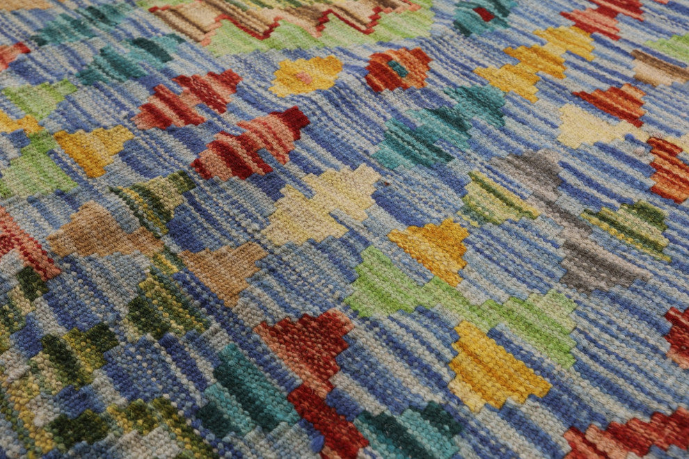Flat Weave Kilim Reversible Rug 6' 2" X 7' 8" Q8292