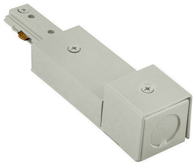WAC Lighting L Track Power Connectors, Brushed Nickel, Live End Bx Feed