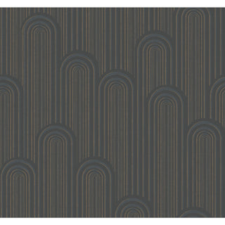 Black Metallic Speakeasy Wallpaper