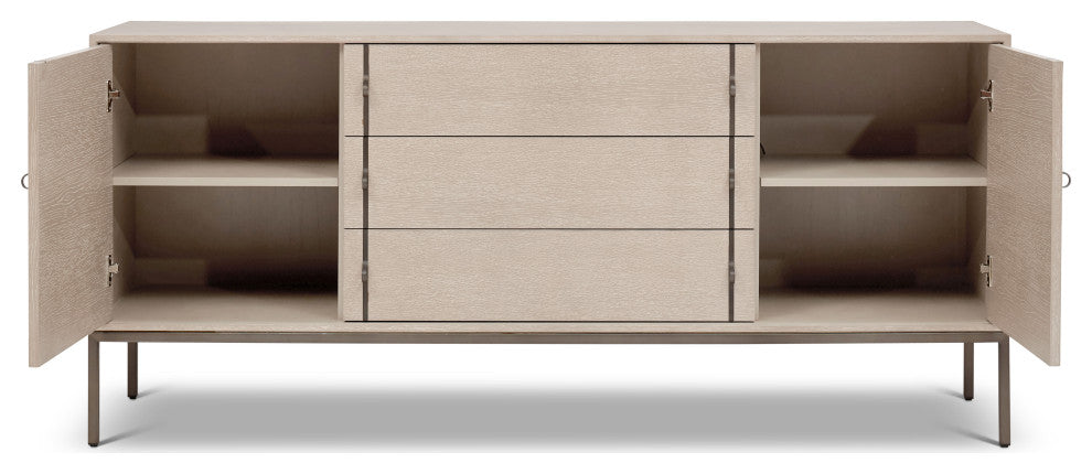 Holly Buffet, Taupe Gray, Gun Metal