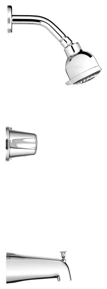 Pfister 2-Handle Tub and Shower Faucet, Metal Knob Handles, Chrome