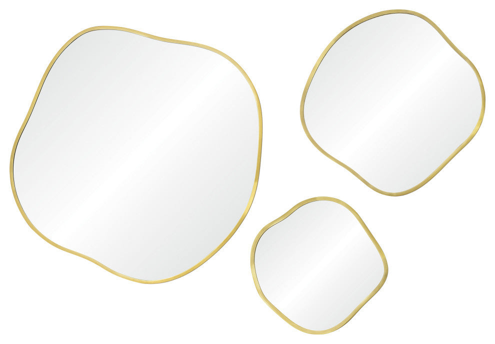 Nucleus Set Of 3 Framed Decorative Mirrors