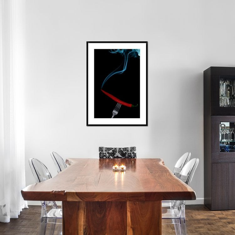 "Hot Bite" Framed Digital Print by Gert Lavsen, 32x44"