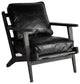Irondale Brooks Lounge Chair, Black Wash Weathered