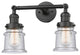 Small Canton 2-Light Bath Vanity-Light, Oil Rubbed Bronze, Seedy