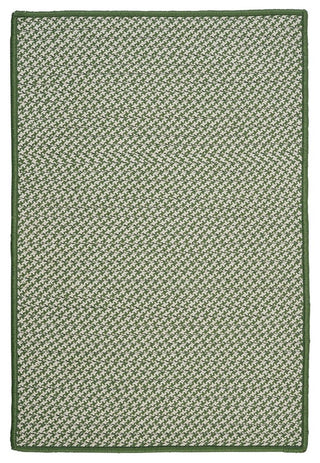 Outdoor Houndstooth Tweed OT68 Leaf Green Indoor/Outdoor Area, Rectangular 2'x3'