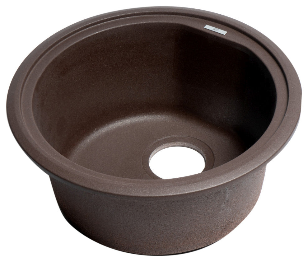 ALFI brand AB1717DI Alfi Trade 17-1/8" Drop In Single Basin - Chocolate