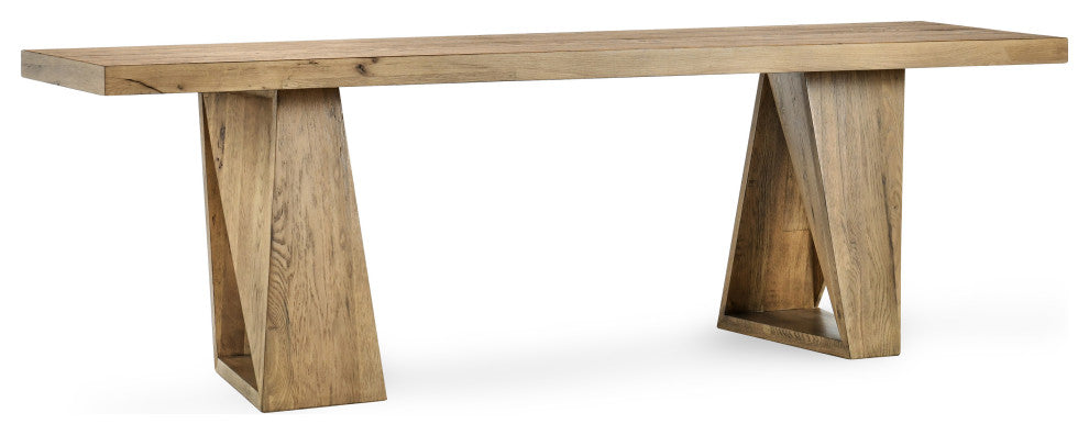 Arleth 94" Oak Console Table, Natural Oak