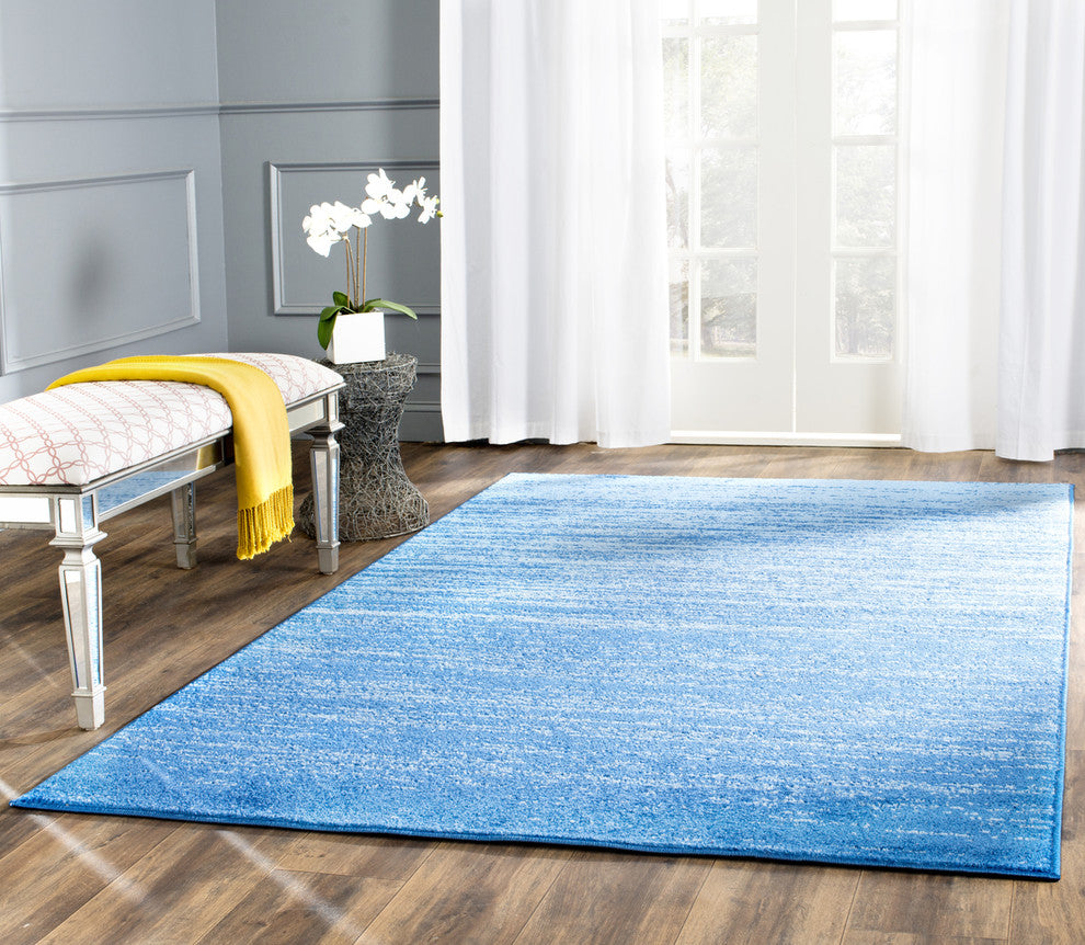 Safavieh Adirondack Adr113F Vintage/Distressed Rug, Light Blue/Dark Blue, 8'0"x8