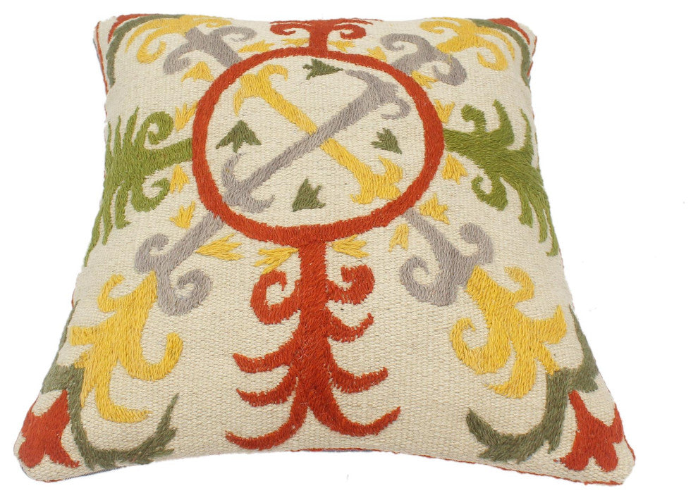 Tribal MacGrego Kilim Suzani Handmade Pillow