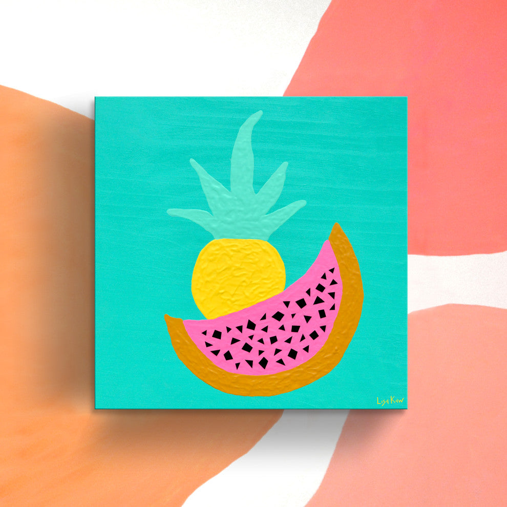 Tutti Frutti Wrapped Canvas Tropical Wall Art