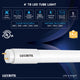 Luxrite 4FT T8 LED Tube Lights 5CCT Type B Up to 2250LM UL DLC 4-Pack
