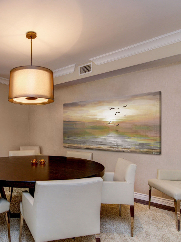 "Hyman" Painting Print on Wrapped Canvas, 36"x18"