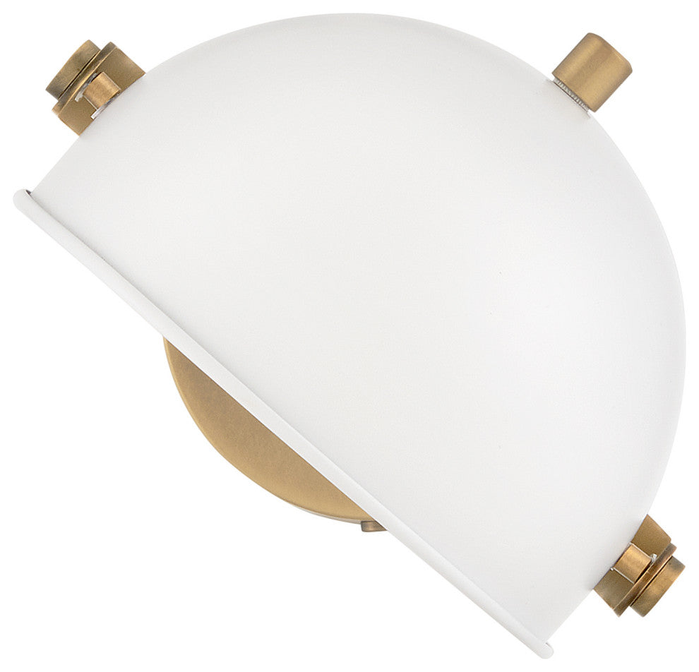Hinkley Spence Medium Adjustable Single Light Sconce, Chalk White