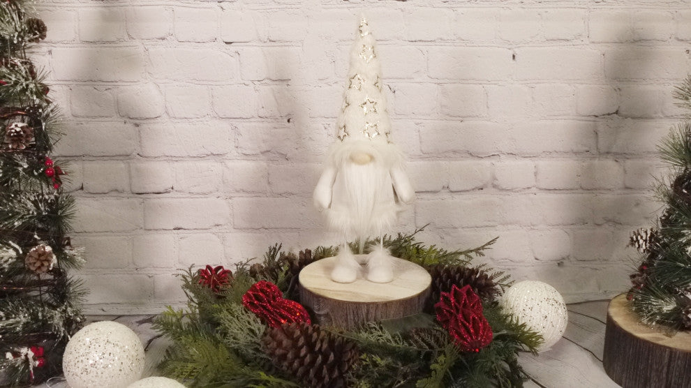 Christmas Gnomes, White-3