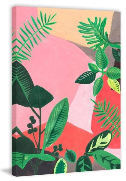 "Feuillage Fun" Painting Print on Wrapped Canvas, 40"x60"