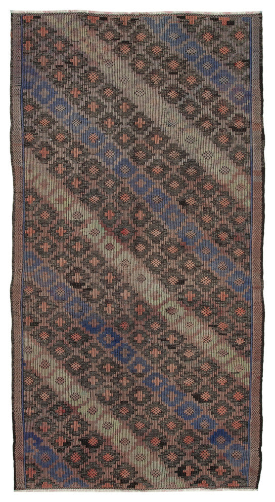 Rug N Carpet - Hand-knotted Turkish 5' 5'' x 10' 4'' Unique Wool Kilim Rug