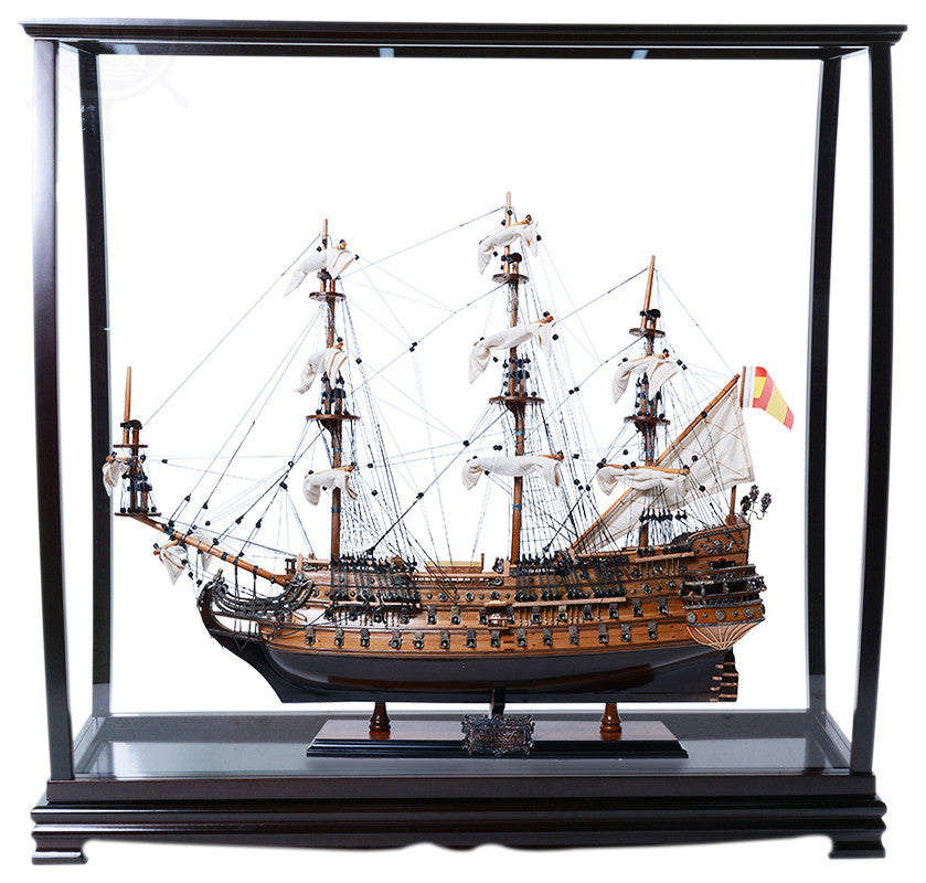 Table Top Display Case Handcrafted Wooden Display Case for Model Ships