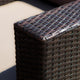 GDF Studio 4-Piece Montague Outdoor Brown Wicker Sofa Set