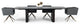 Modrest Calhoun Modern Smoked Oak Extendable Dining Table