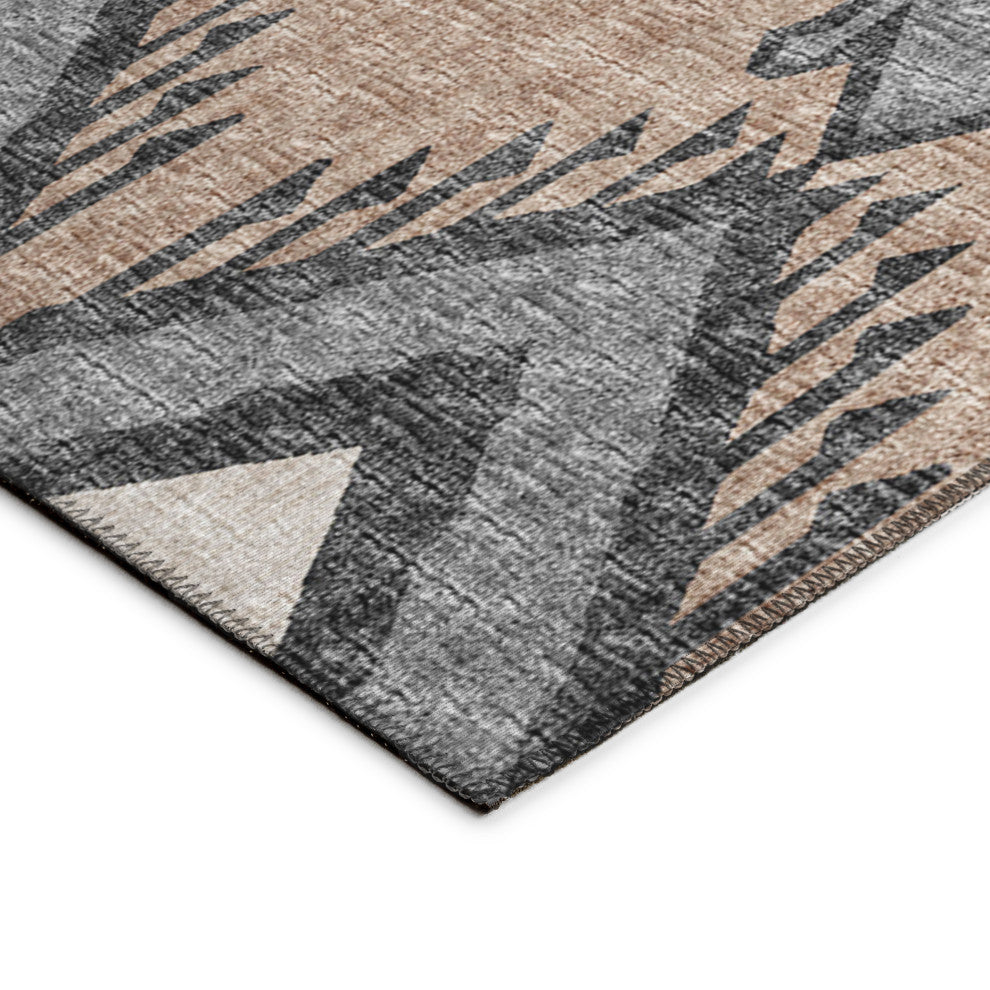Indoor/Outdoor Sedona SN2 Bison Machine Washable 6' x 6' Round Rug