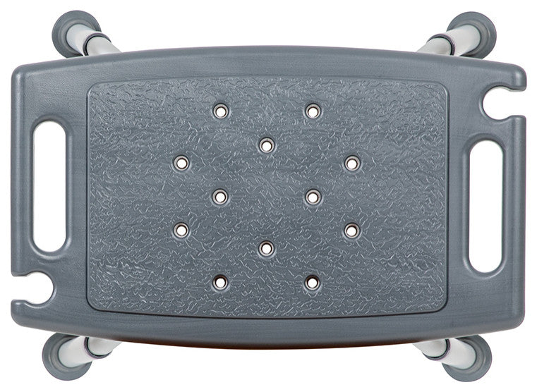 HERCULES Series 300LB Capacity Adjustable Shower Chair, Non-slip Feet, Gray