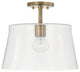 Capital Lighting, 246911AD, 14"Wx14"H 1-Light Semi-Flush or Pendant