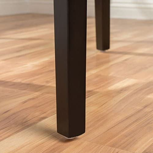 Contemporary Swivel Bar Stool, Dark Brown Birch Wood Legs & Wheat Polyester Seat