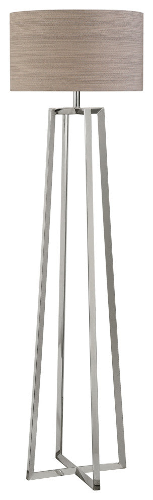 Uttermost Keokee Polished Nickel Floor Lamp