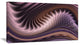 Purple Waves Fractal Wall Art, Abstract Canvas Wall Art Print, 32"x16"