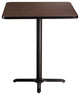 NPS Cafe Table, 36" Square, "X" Base, 30" Height, Mahogany