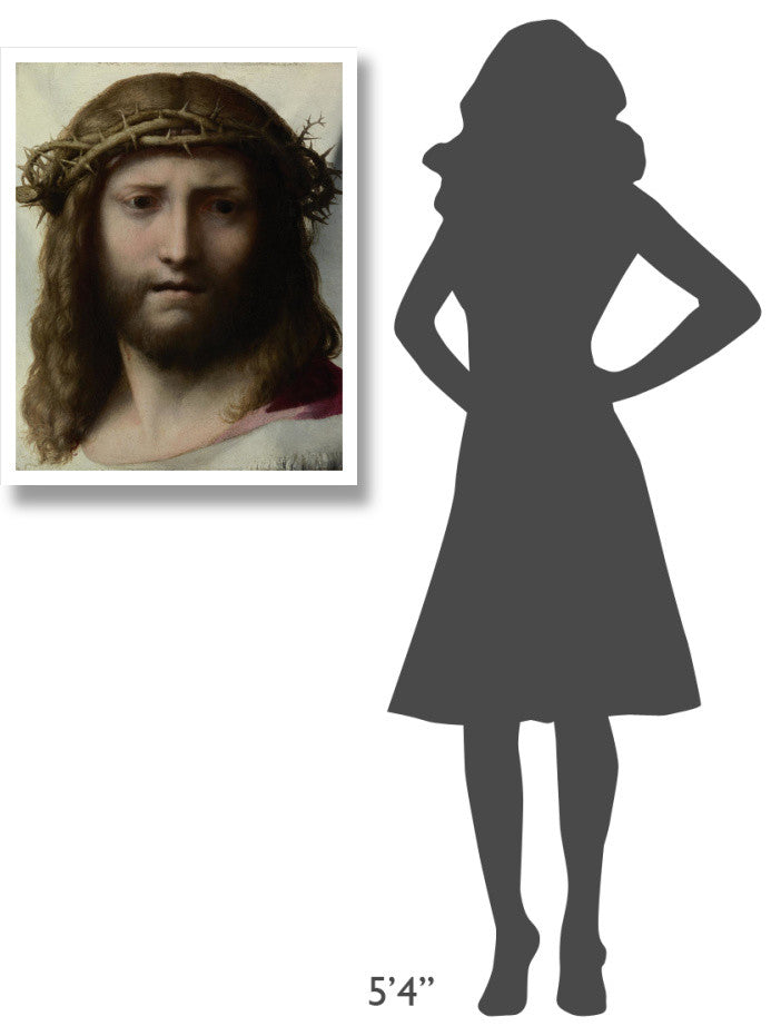 "Head of Christ" Digital Paper Print by Correggio (Antonio Allegri), 24"x30"