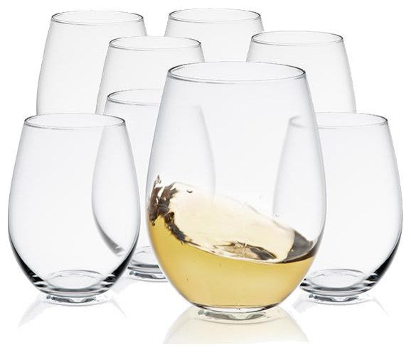 Spirits Stemless Crystal Wine Glasses 19 oz, Set of 4
