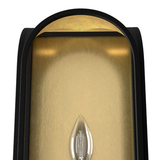 Hunter Dukestown Natural Iron, Gold Leaf 1 Light Sconce Wall