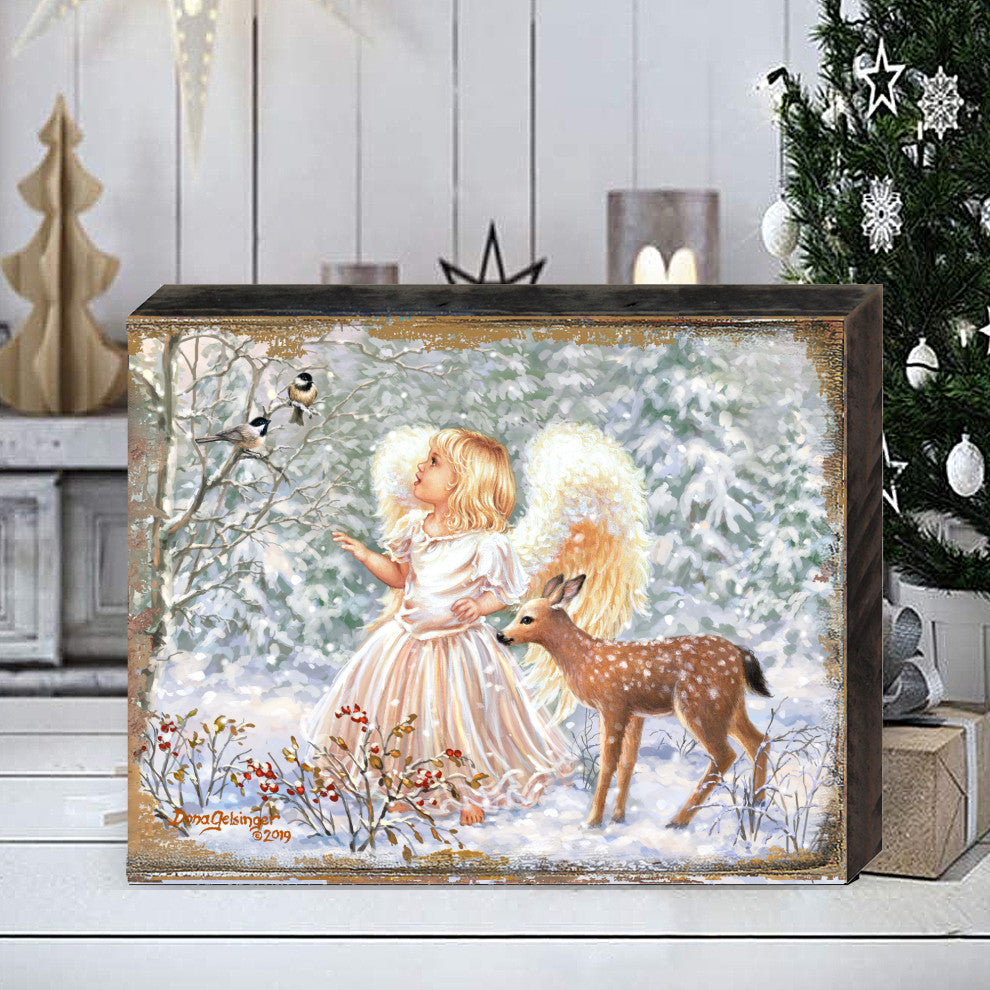 Sweet Christmas Blessings Wooden Block, 48 X 36