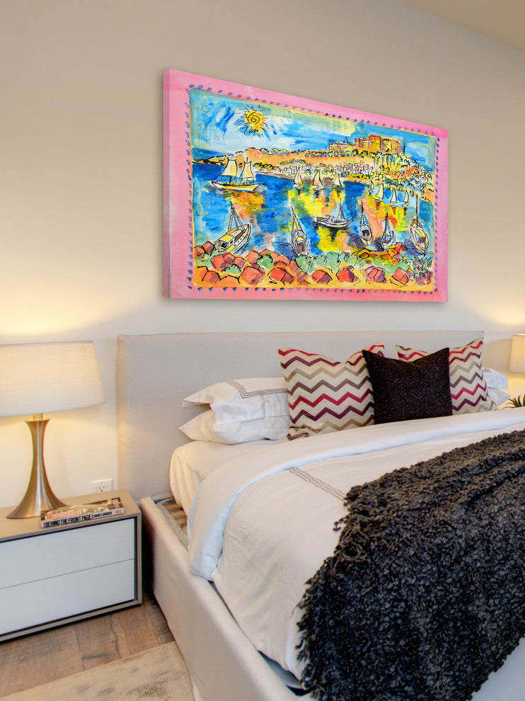 "Rhodes Greece" Print on Canvas by Wayne Ensrud