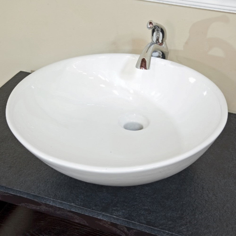 35.5" Single Sink Vanity, Wood, Black